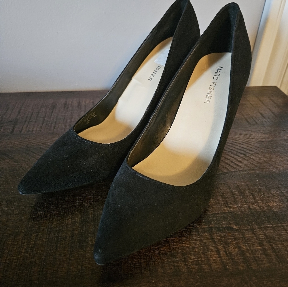 Marc Fisher Viviene High BlockSuede Heels